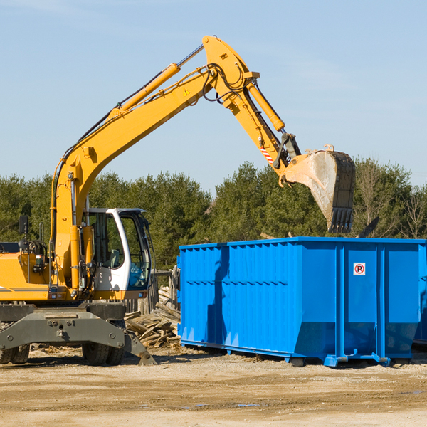 what are the rental fees for a residential dumpster in Wilmer